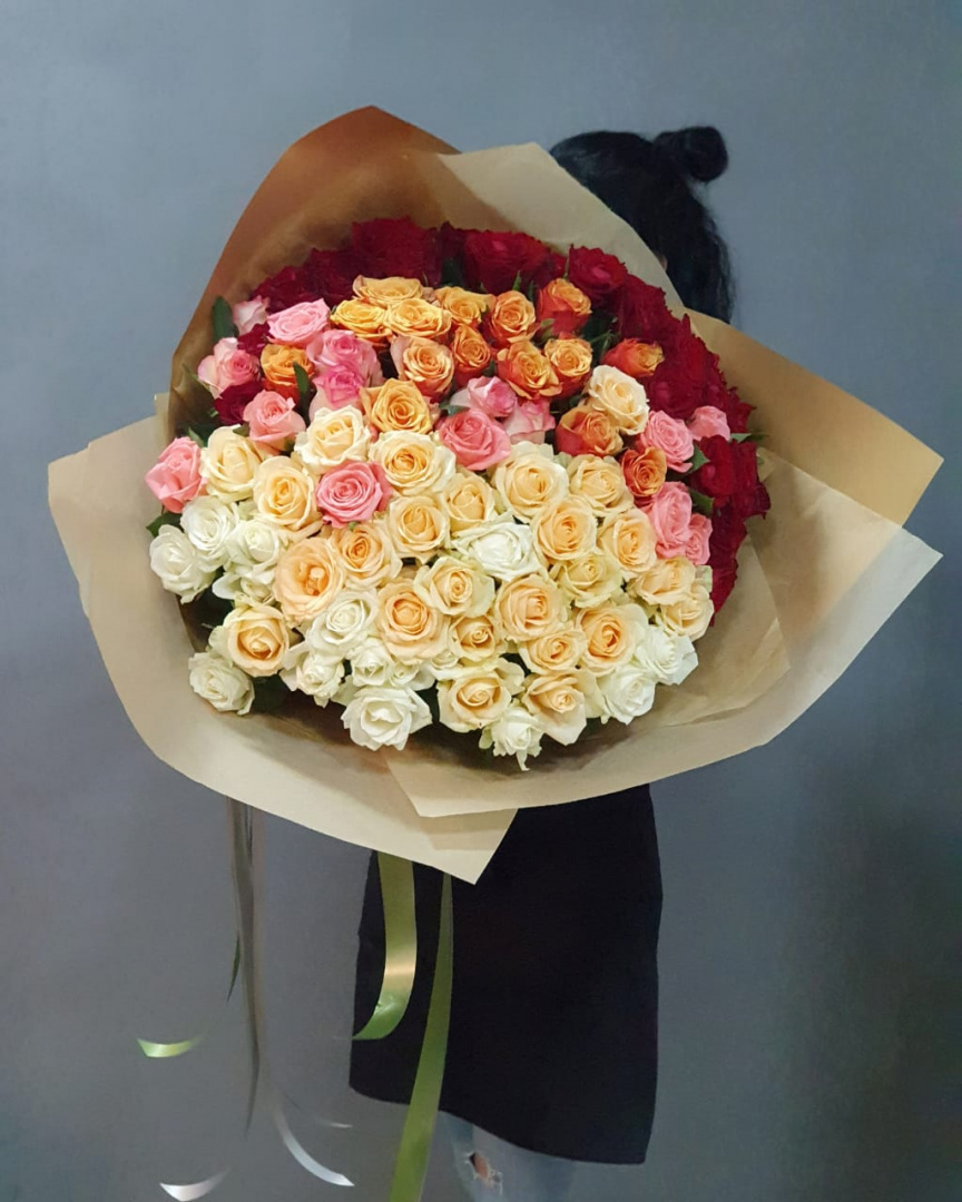картинка Букет «Гамма» 101 роза